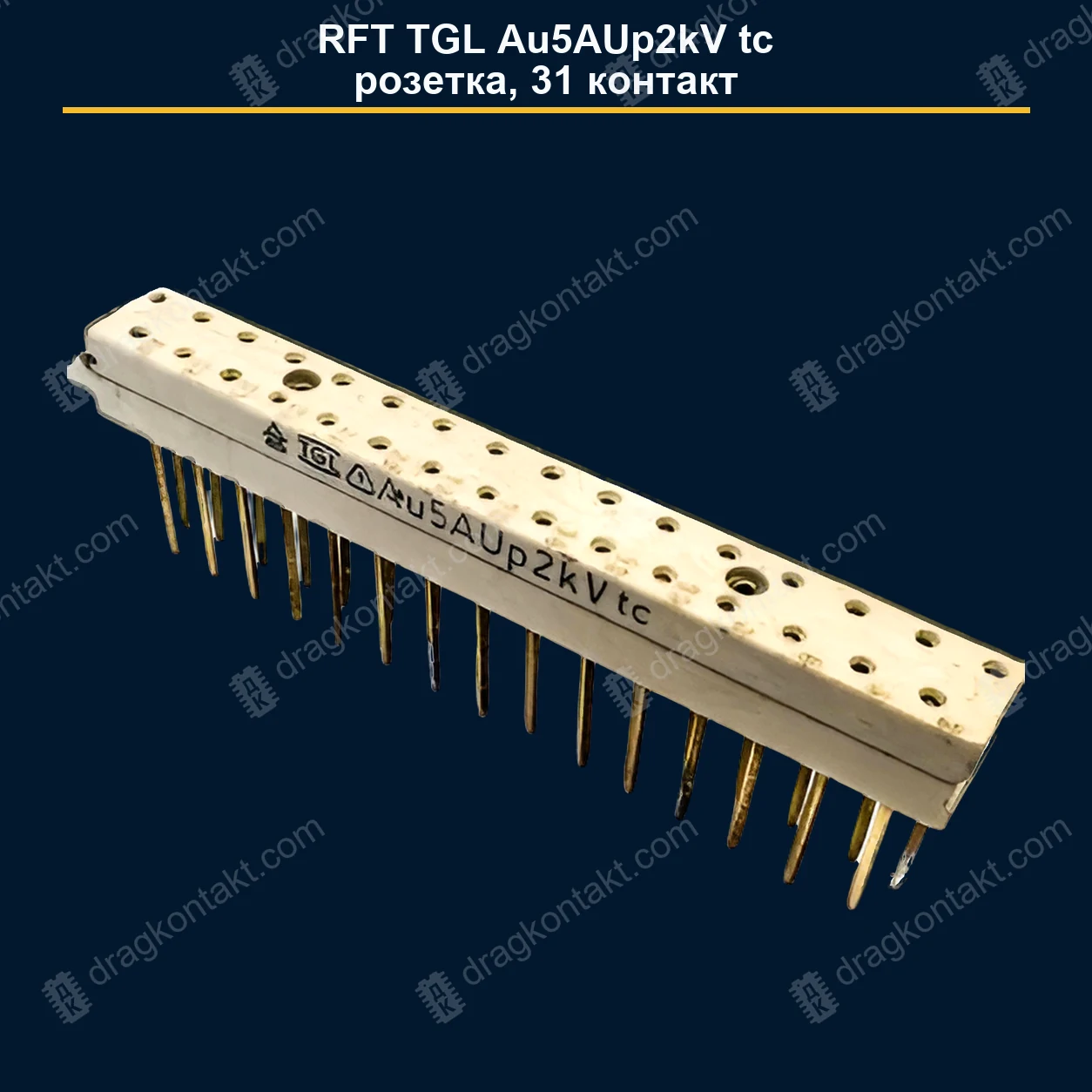 Фото КАТ-006: RFT TGL Au5AUp2kV tc, розетка; 31 контактов; Au; розетку не смешивать с вилкой КАТ-006 — RFT TGL Au5AUp2kV tc, розетка; 31 контактов; Au; розетку не смешивать с вилкой — фото разъёма и цена приёма