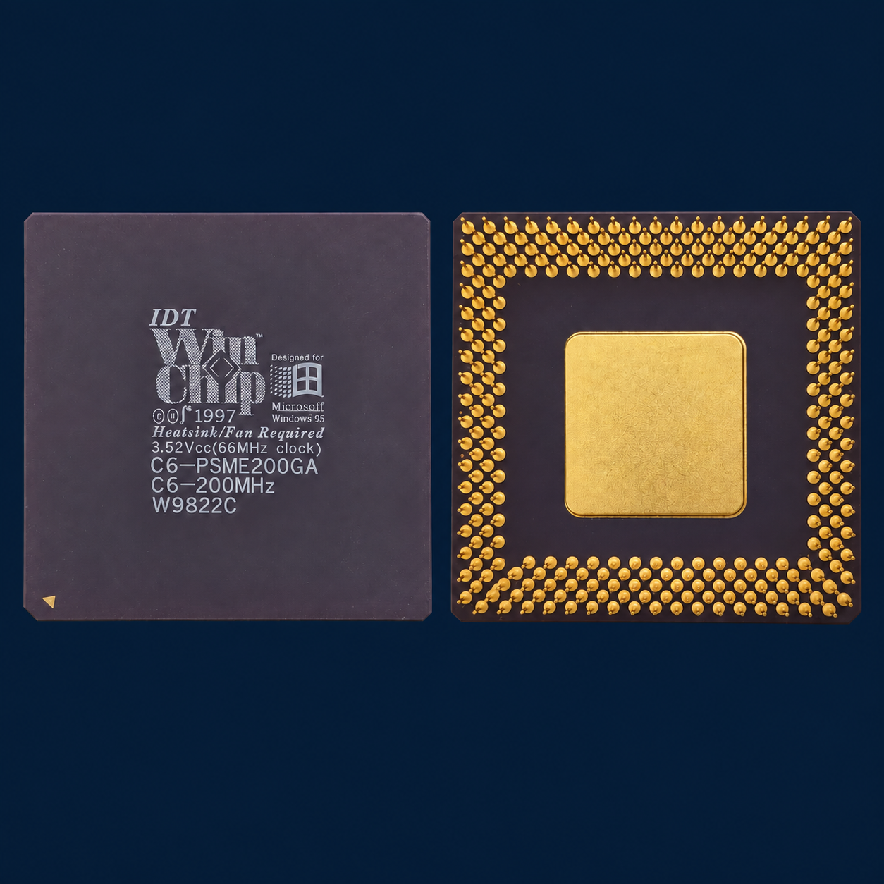 Процессор IDT WinChip C6-PSME200GA, керамический PGA, с позолоченными выводами и центральной позолоченной пластиной снизу Процессор IDT WinChip C6-PSME200GA, керамический PGA, с позолоченными выводами и центральной позолоченной пластиной снизу
